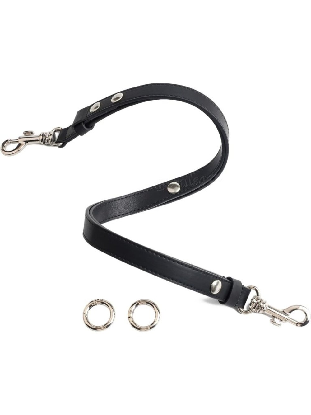 Classic Black & Silver Purse Strap Replacement - Adjustable, Stylish Accessory